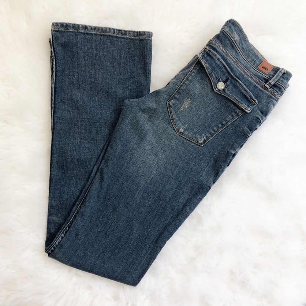 FINAL PRICE Roxy Distressed Flare Jeans Sze 30 NWT